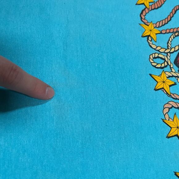 Vintage Achy Breaky Heart XL T-Shirt Single Stitch Blue 90s Billy Ray Cyrus USA - Picture 8 of 11